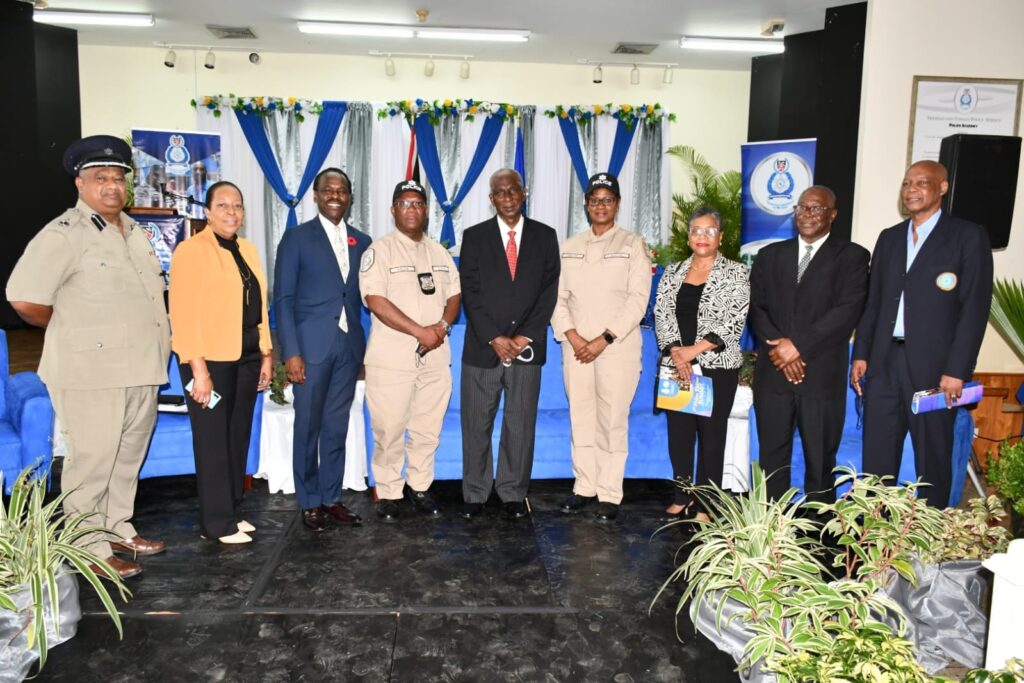 Minister Hinds attends the First Police Retiree Summit held at the Police Training Academy, St James on November 07, 2022.