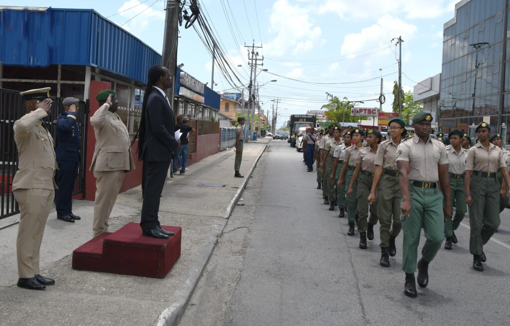 Minister of National Security, Honourable Fitzgerald Hinds MP, and Chief of Defence Staff, Trinidad and Tobago Defence Force, Air Vice Marshall Darryl Daniel, joined the Trinidad and Tobago Cadet Force in celebrating its 113th year of service at their Interfaith Service, held at St. Phillip and St. James RC Church, Chaguanas, on May 07, 2023.
