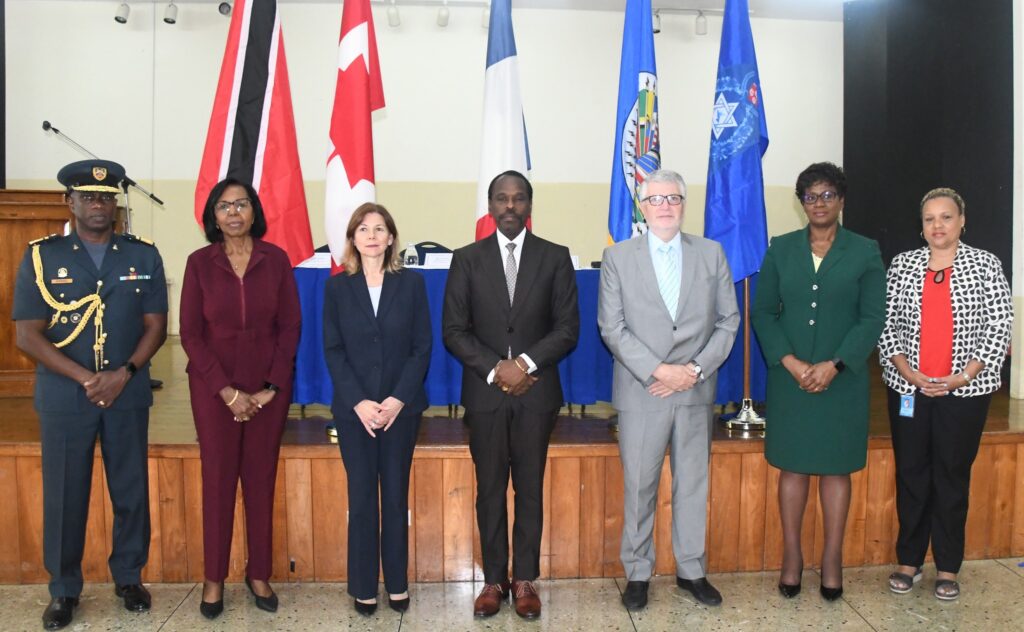 On June 12 2023, Minister of National Security the Honourable Fitzgerald Hinds M.P. attended the opening ceremony for the official launch of the Regional Training Course on the Control of Illicit Drug Trafficking for Female Officers which took place at the Police Training Academy, St James. The training targets female officers who perform counterdrug tasks at the operational level ideally in the maritime/port domain. 