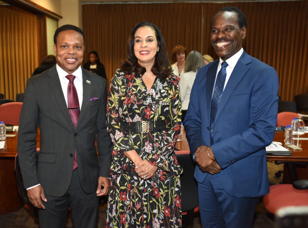 Prime Minister of Trinidad and Tobago, Dr. the Honourable Keith Rowley MP and Minister of National Security, the Honourable Fitzgerald Hinds MP met with members of the US Drug Enforcement Administration (DEA) at a meeting on Monday July 03, 2023, to discuss strengthening regional security.